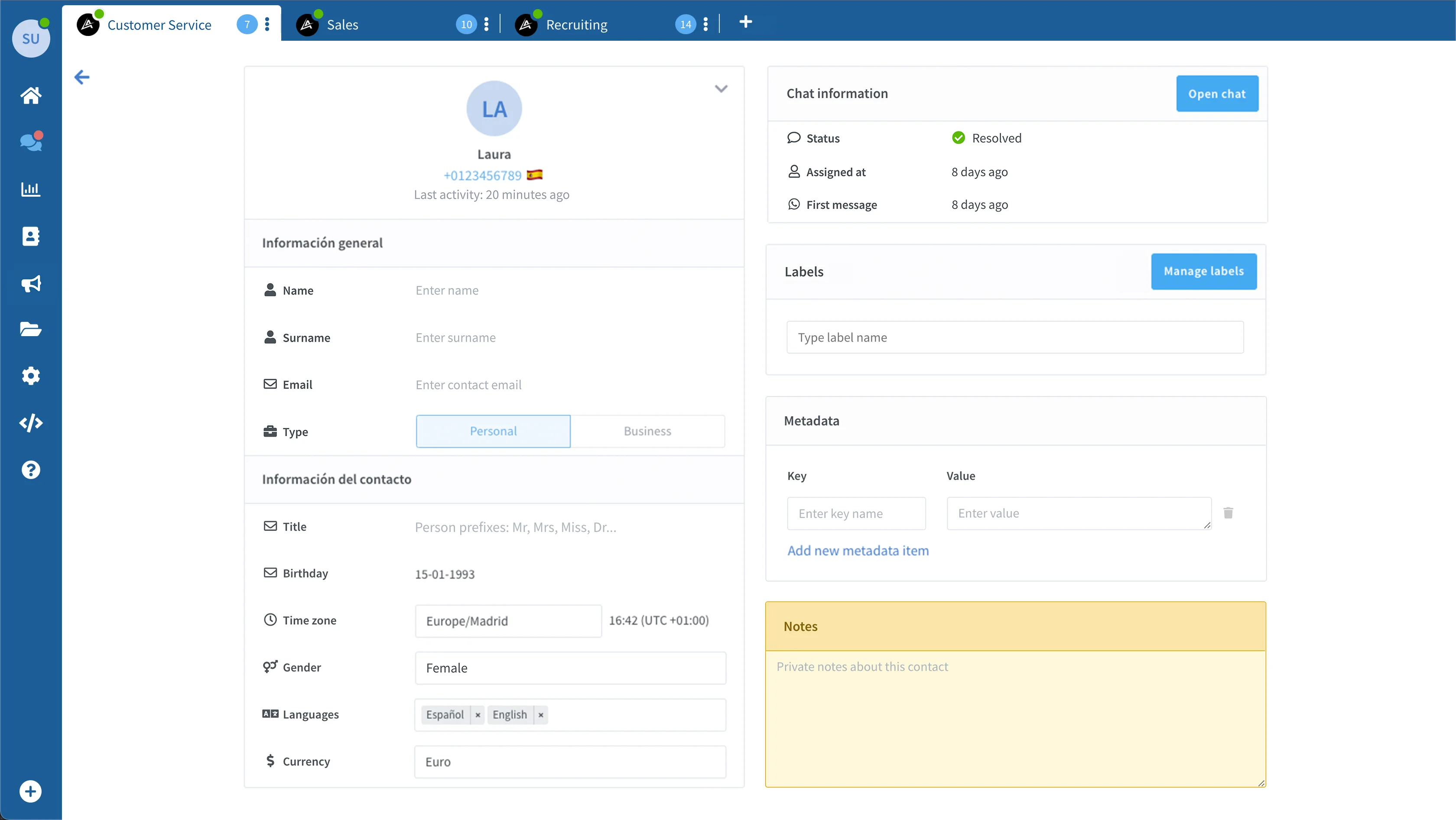 Una solución <strong>CRM</strong> completa